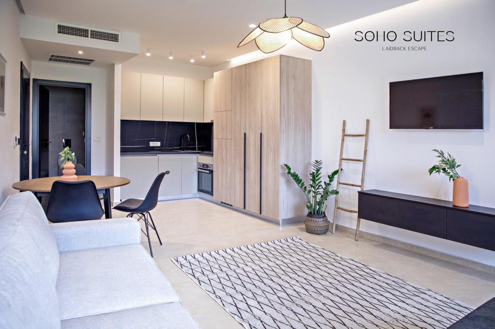 Soho Suites Bar Bagian luar foto